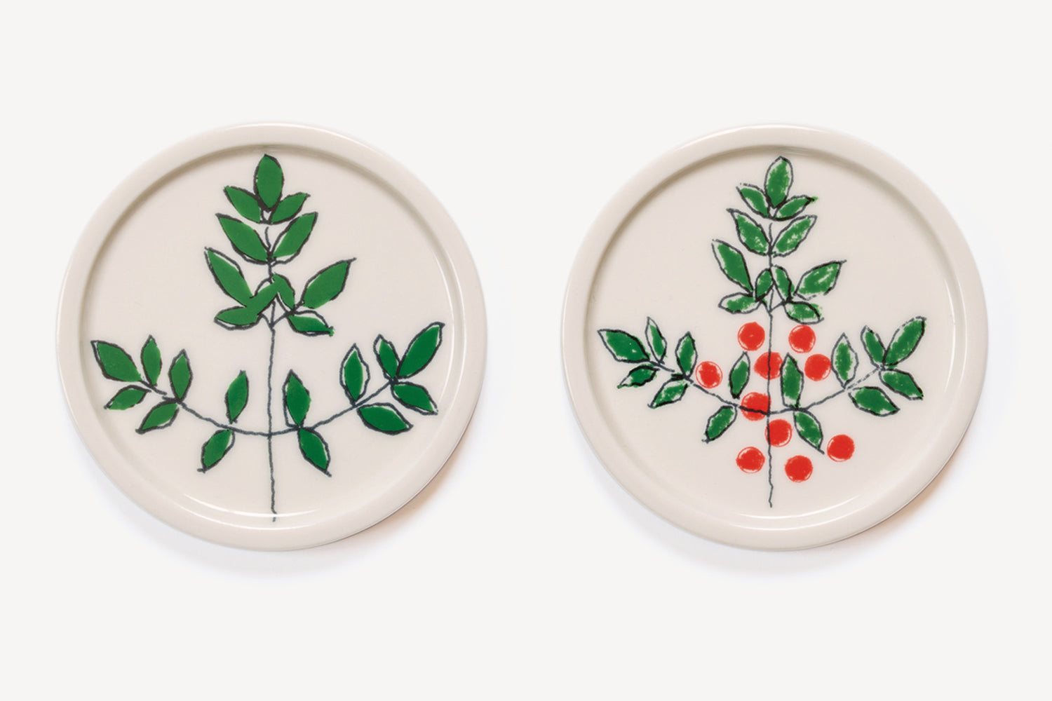 【GIFT】PIKKU 小皿 南天＆祝南天セット