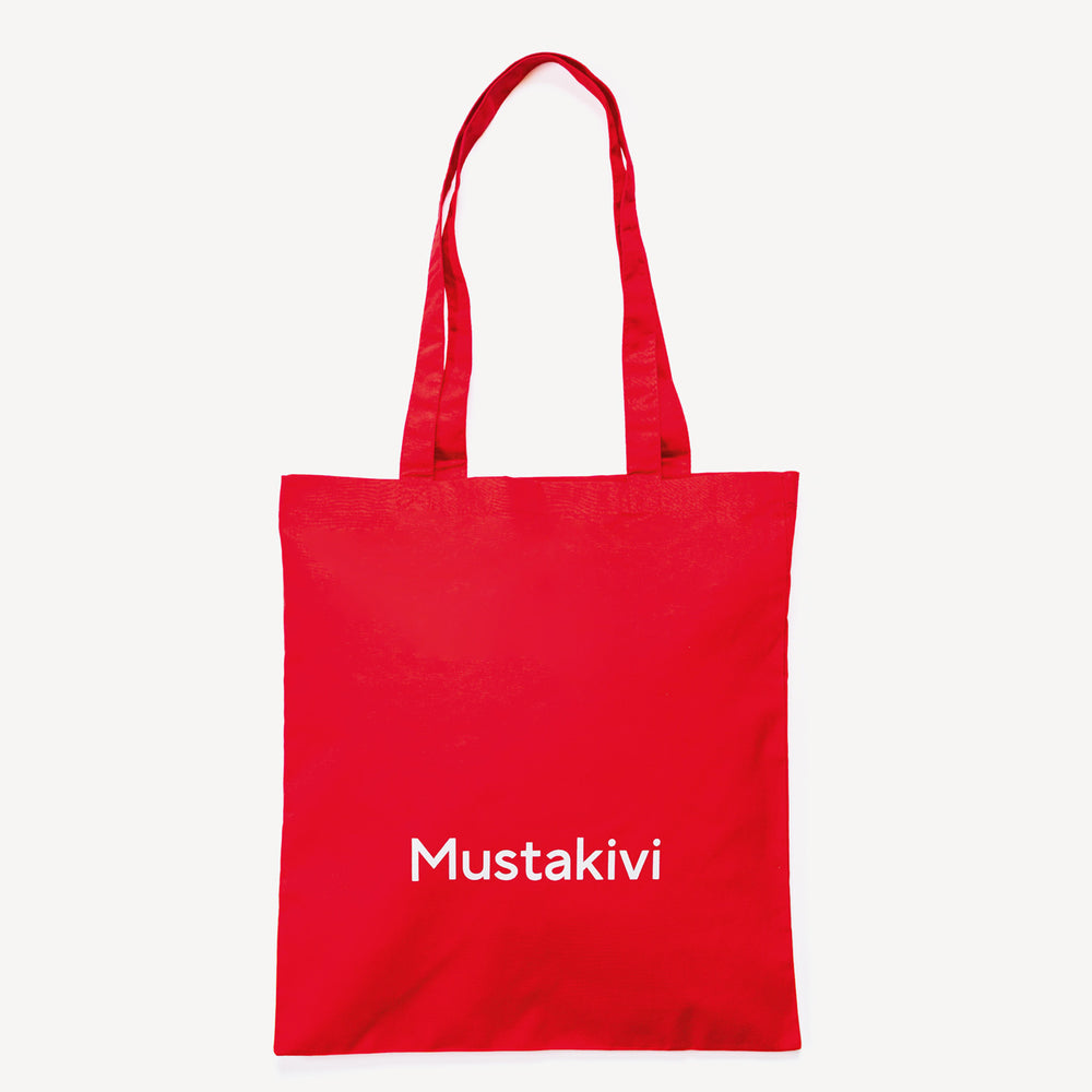 Mustakivi ロゴトートバッグ RED
