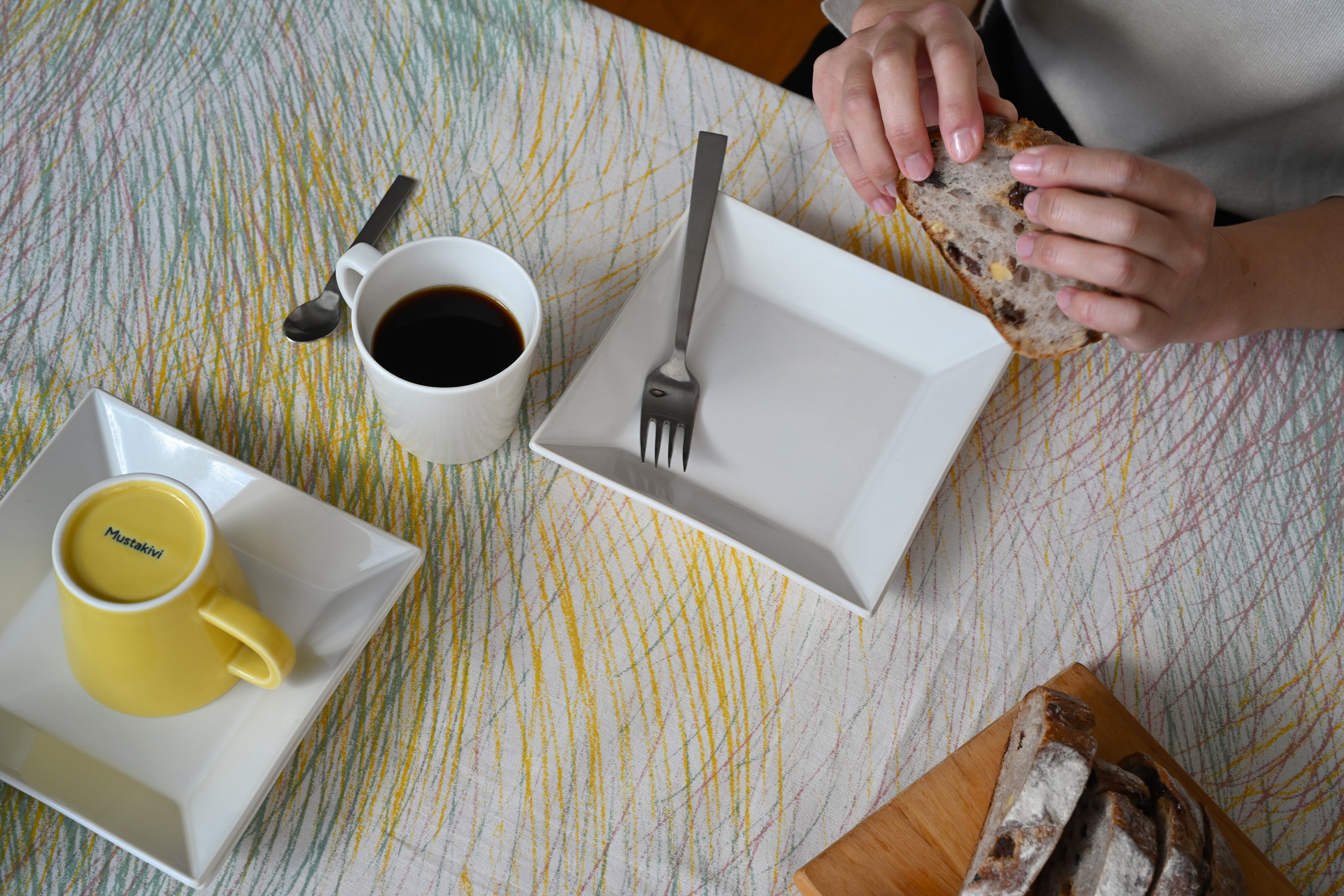 KASANE 角皿16cm 白色