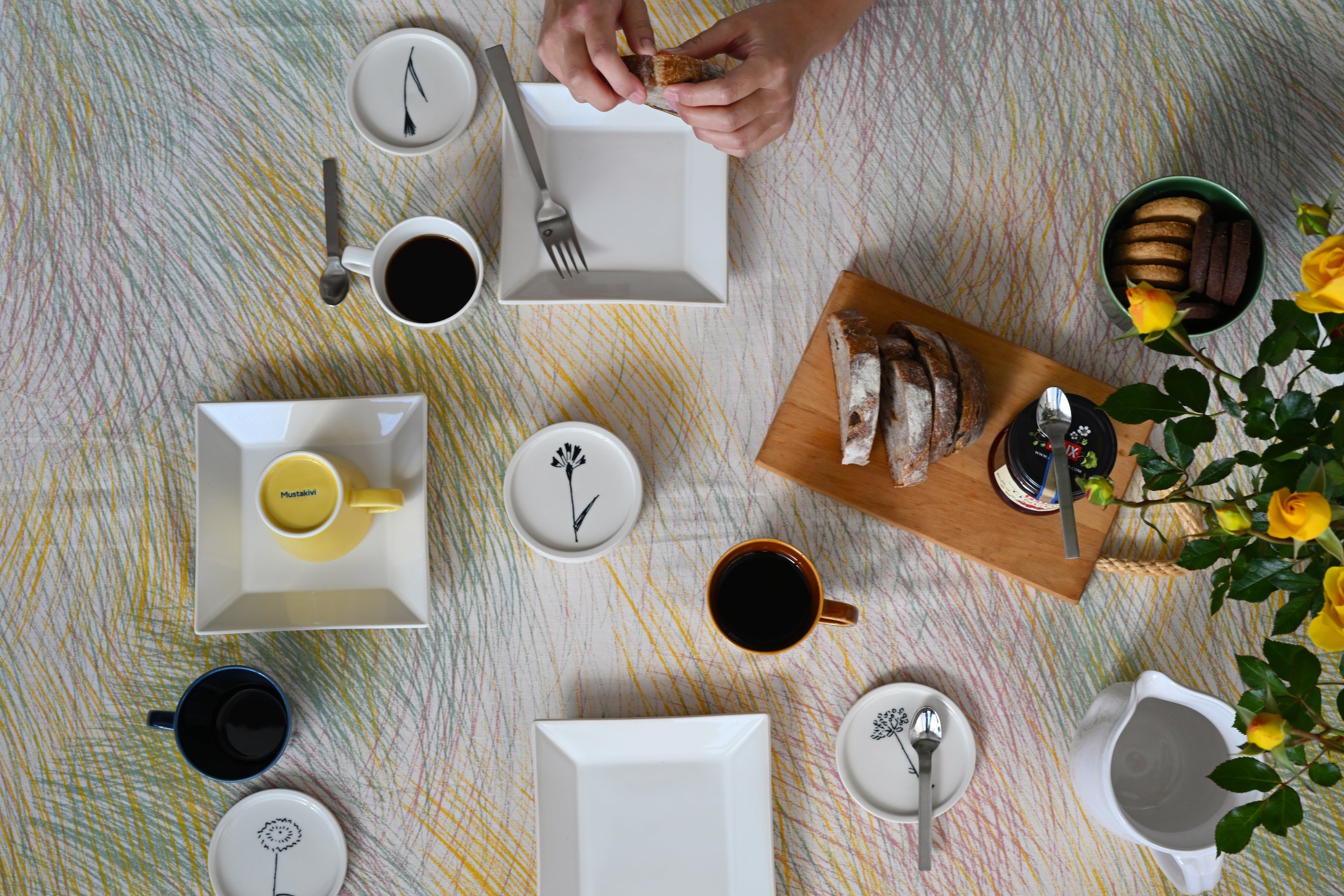 KASANE 角皿16cm 白色