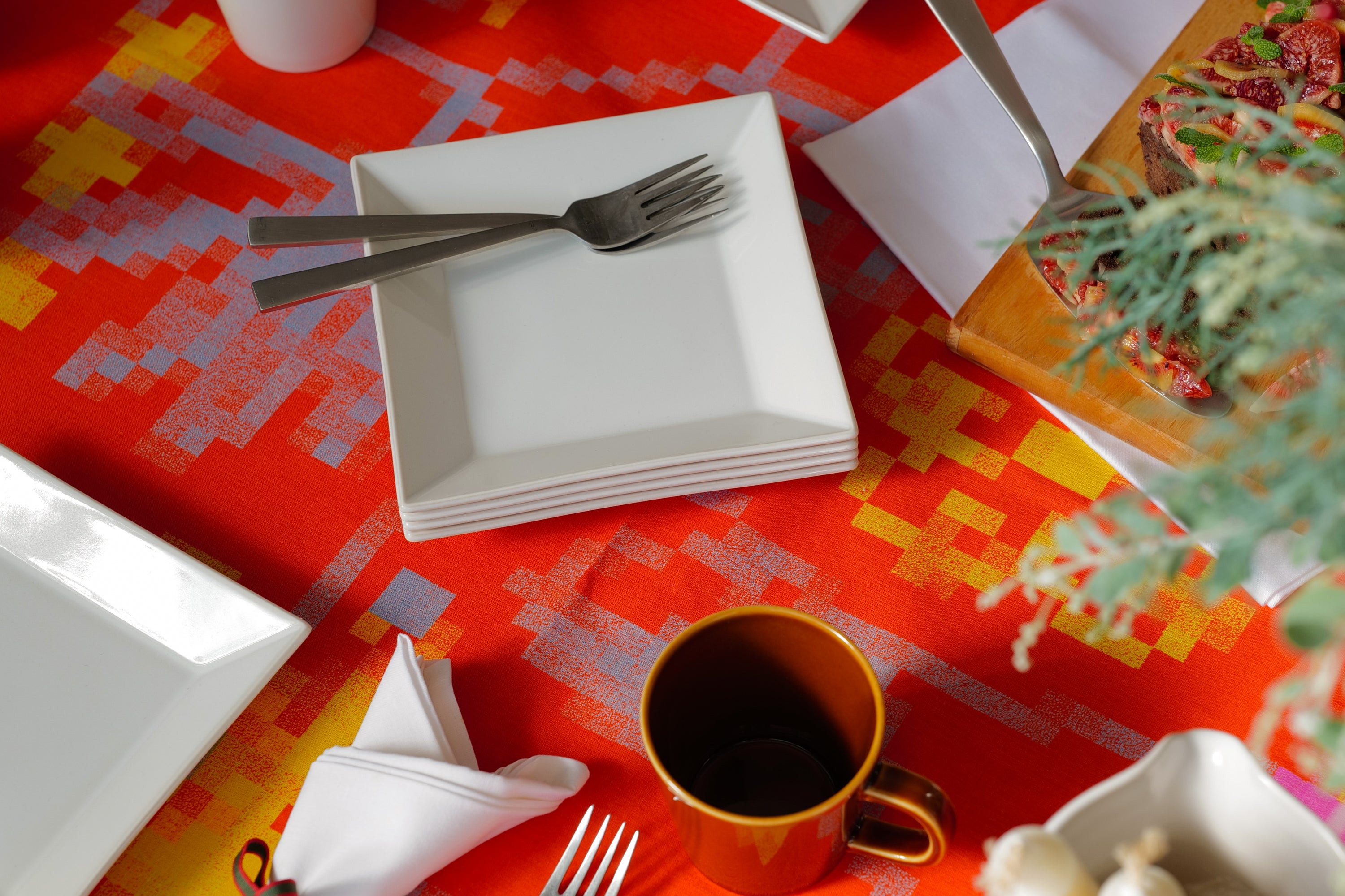 KASANE 角皿16cm 白色