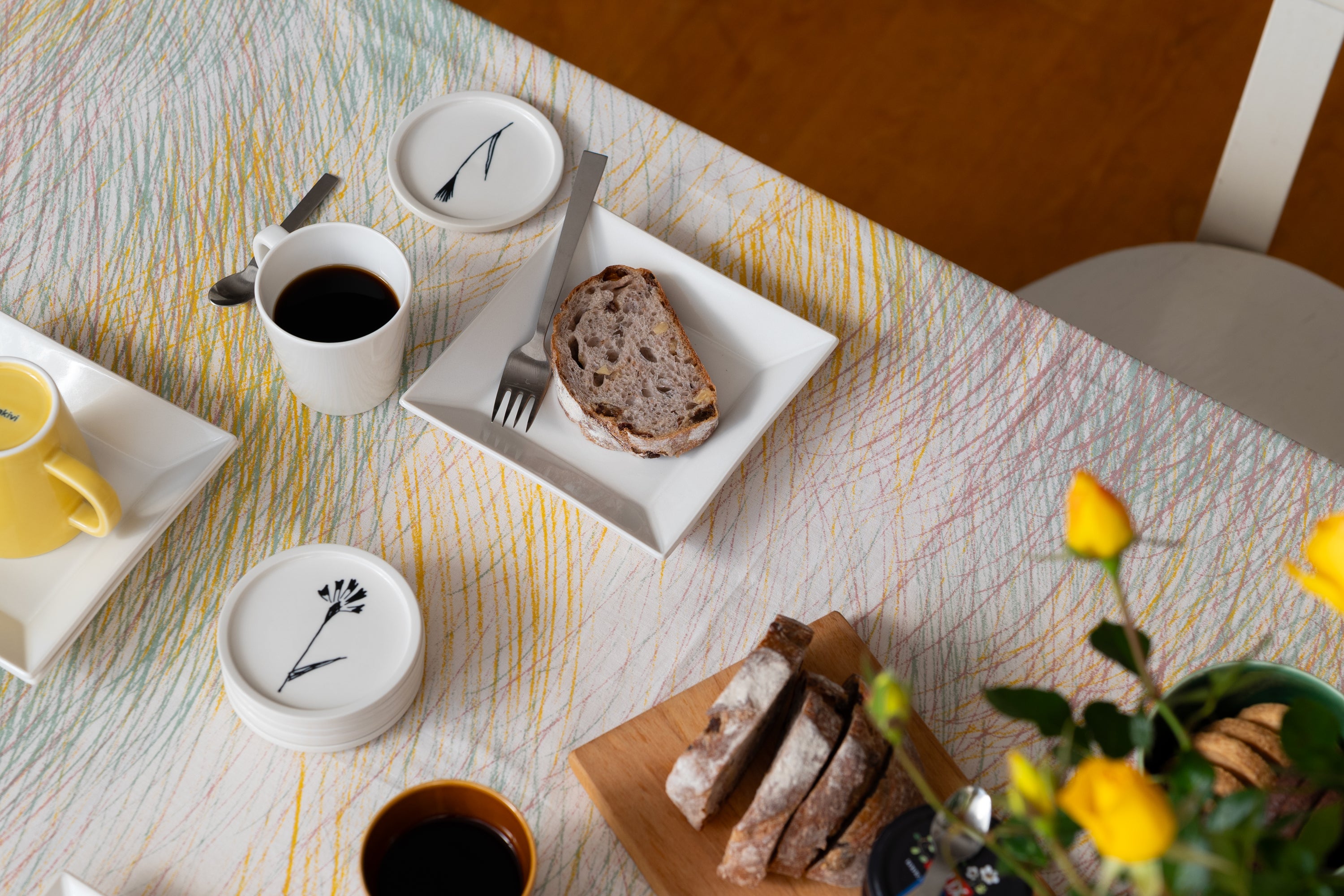 KASANE 角皿16cm 白色