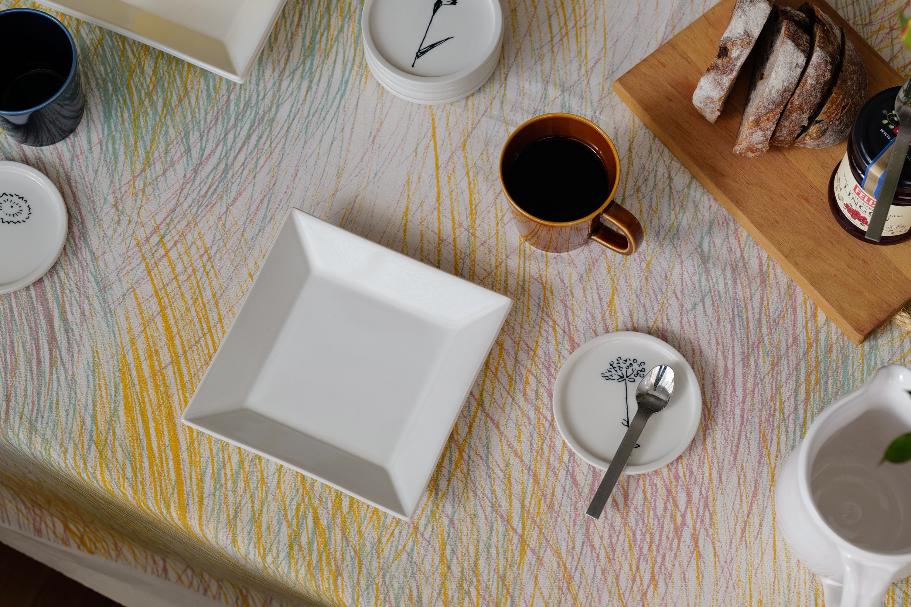 KASANE 角皿16cm 白色